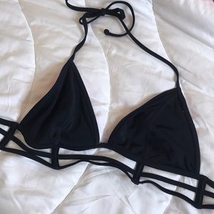 PINK triangle bikini top